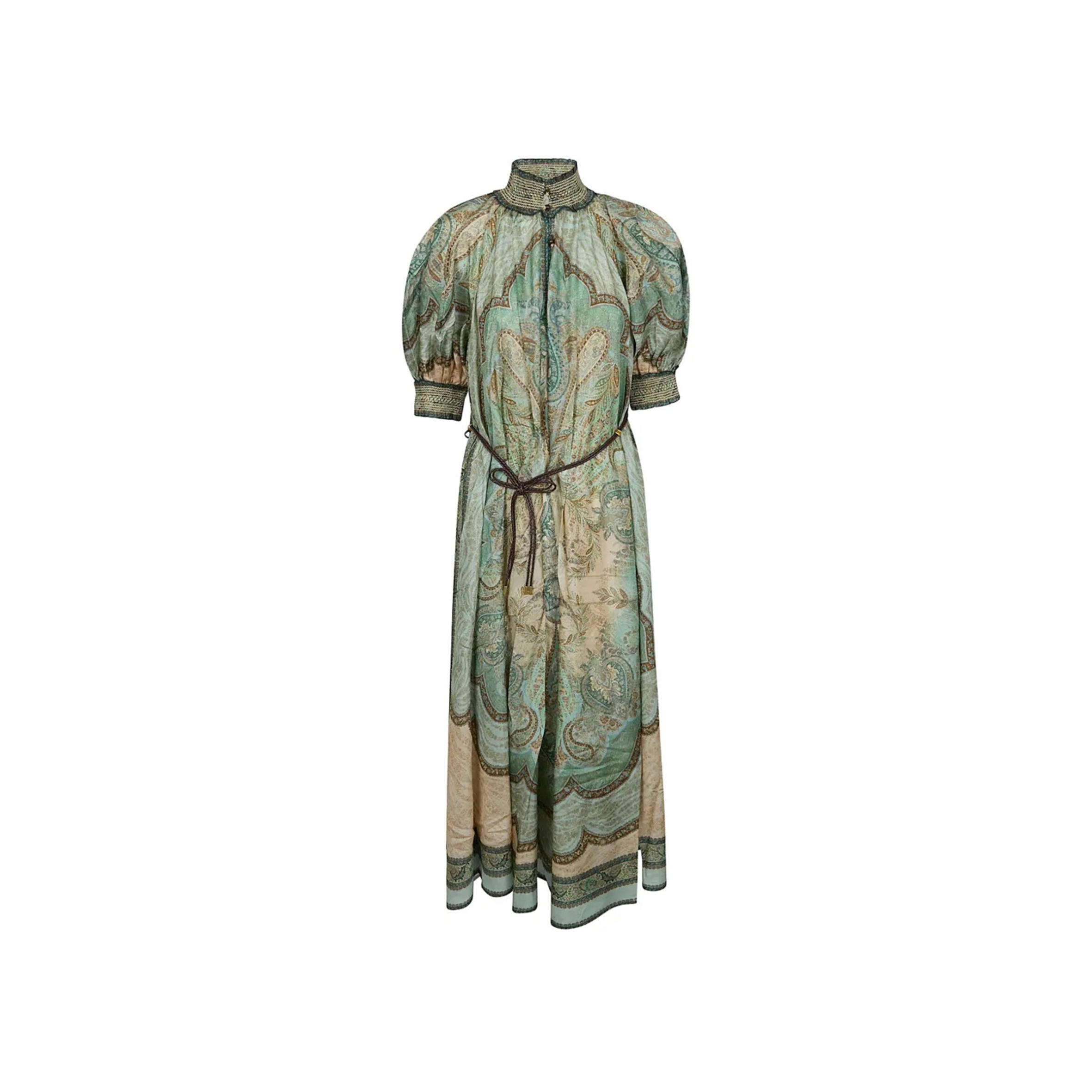 ZIMMERMANN WANDERLUST BILLOW MIDI DRESS 5581DRS262  